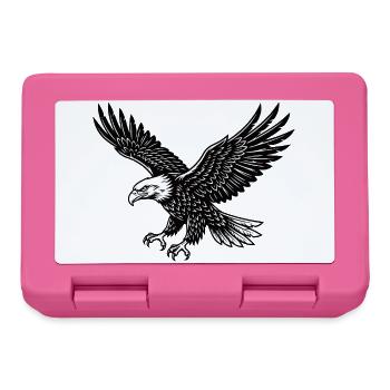 Eagle Bird in Flight Mode - Lunchbox - pink - Front