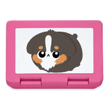 Chibi Berner Bergwelpe - Brotdose - Pink - Vorne