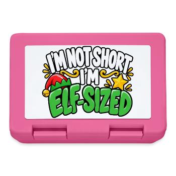 Ich bin nicht klein, ich elfgroß - Brotdose - Pink - Vorne