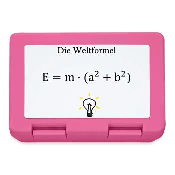Die Weltformel - Brotdose - Pink - Vorne