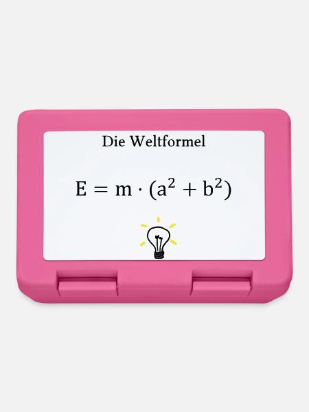 Die Weltformel - Brotdose - Pink