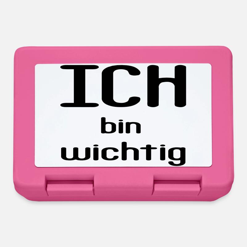 ICH bin wichtig - Brotdose - Pink