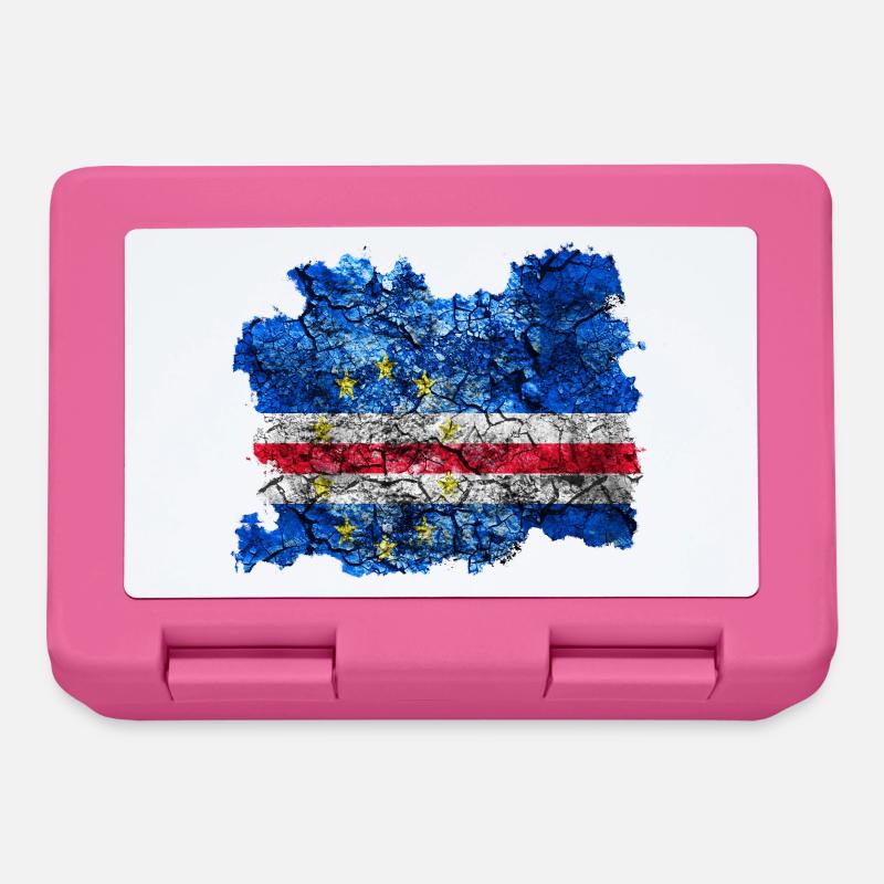 Cabo Verde vintage flag - Lunchbox - pink