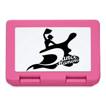 Eine Flamenco Tänzerin mit Fächer - Brotdose - Pink - Vorne