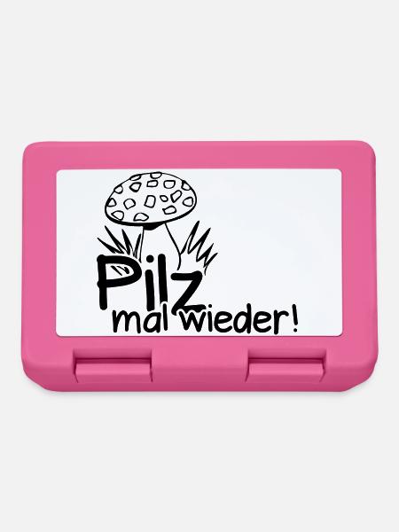 Pilz Spruch Pilzsammler Wald Herbst Geschenk - Brotdose - Pink
