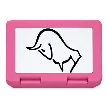charging bull - Lunchbox - pink - Front