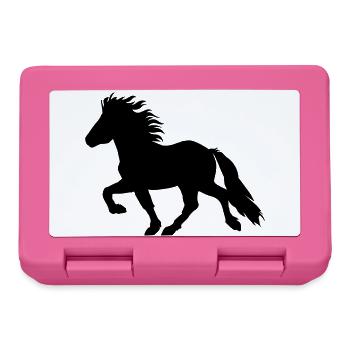 Cheval islandais doux, Tölter n° 6, islandais - Boîte à goûter - rose - Devant