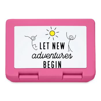 Adventure or new beginning - Lunchbox - pink - Front