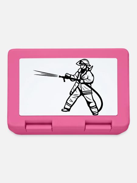 Feuerwehrmann - Brotdose - Pink