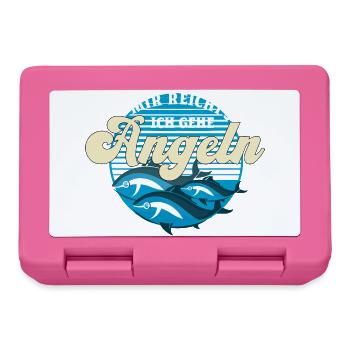 Angler Chaos Motiv Design Fischer angeln Geschenk - Brotdose - Pink - Vorne