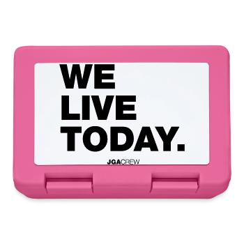 we live today (JGA - Jungesellenabschied) - Brotdose - Pink - Vorne