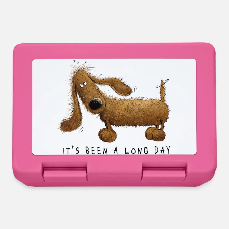 Lustiges Dachshund Dackel Sprüche Geschenk - Brotdose - Pink