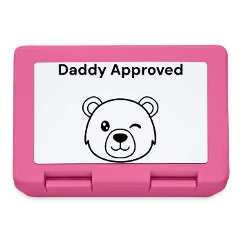 Papa dit : Papa approuvé (Bärenkopf) - Boîte à goûter - rose - Devant