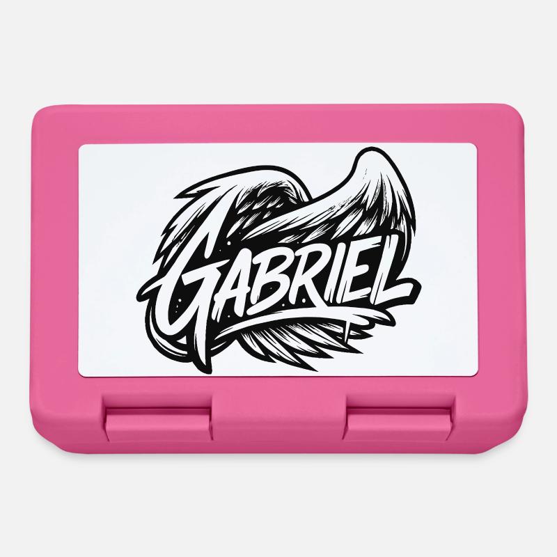 Archangel Gabriel | Simple Graffiti Style - Lunchbox - pink