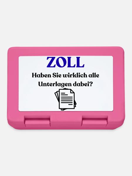 Zoll - Brotdose - Pink