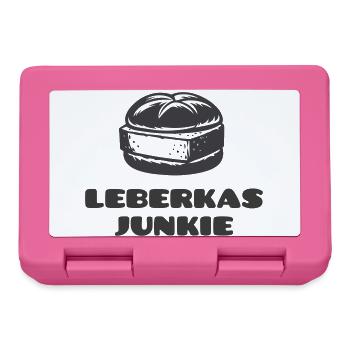 Leberkas Junkie - A dicke Scheim is Pflicht! - Brotdose - Pink - Vorne