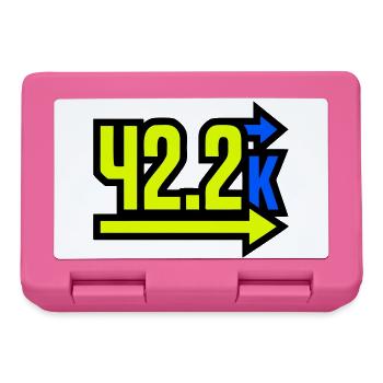  Stolzer 42.2k Marathon Finisher - Brotdose - Pink - Vorne