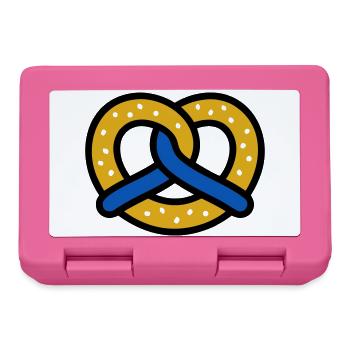Motif de diamants de bretzel Bavaria Volksfest Munich - Boîte à goûter - rose - Devant