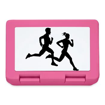 Duo de course – Équipe marathon - Boîte à goûter - rose - Devant