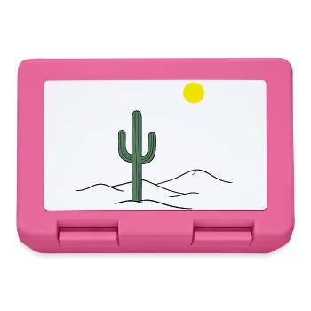 Desert cactus in the sunshine - Lunchbox - pink - Front