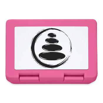 Zen Steine Balance - Brotdose - Pink - Vorne