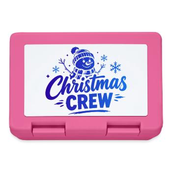 Christmas Crew Schneemann - Brotdose - Pink - Vorne