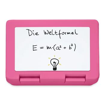 Die Weltformel (handgeschrieben) - Brotdose - Pink - Vorne