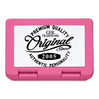 Original Since 2005 Handwriting Premium Quality - Lunchbox - pink - Front