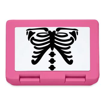 skeleton - Lunchbox - pink - Front