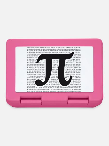 Pi als vollständige Zahl - Brotdose - Pink