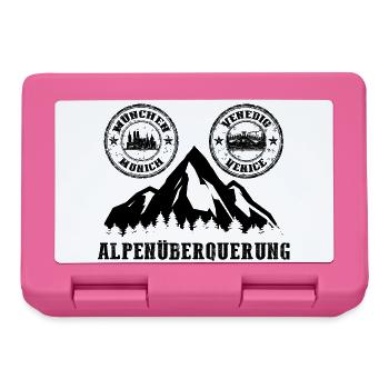 Alpenüberquerung München - Venedig - Brotdose - Pink - Vorne
