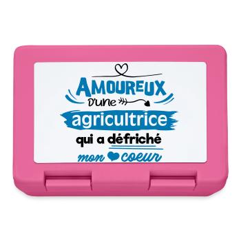Amoureux d'une agricultrice - Boîte à goûter - rose - Devant