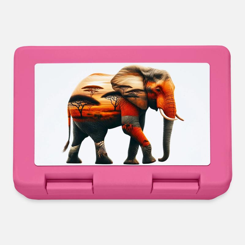 Elefant - Brotdose - Pink