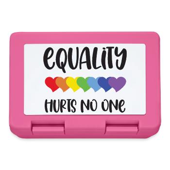 LGBT Pride Month - Gleichberechtigung tut niemandem weh - Brotdose - Pink - Vorne