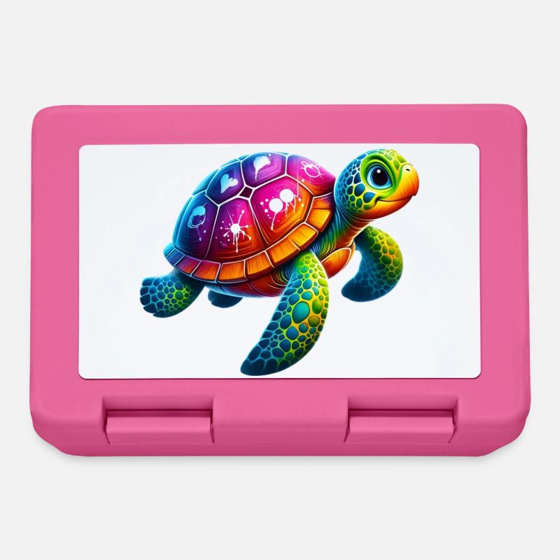 Schildkröte - Brotdose - Pink