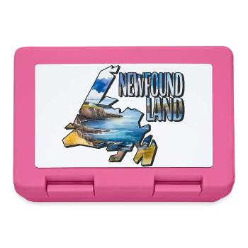 Aquarell Landkarte Neufundland - Brotdose - Pink - Vorne