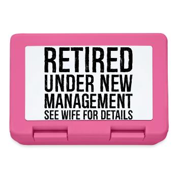 retired under new management see wife for details - Lunchbox - pink - Front
