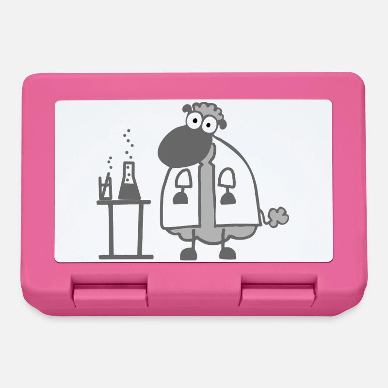 Ovins de laboratoire - Boîte à goûter - rose