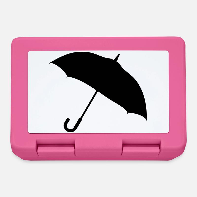 Klassische Regenschirm-Silhouette - Brotdose - Pink