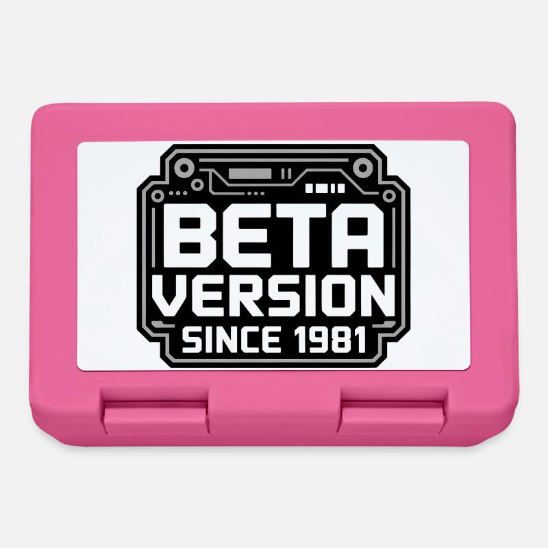 Retro Tech Logo Design - Lunchbox - pink