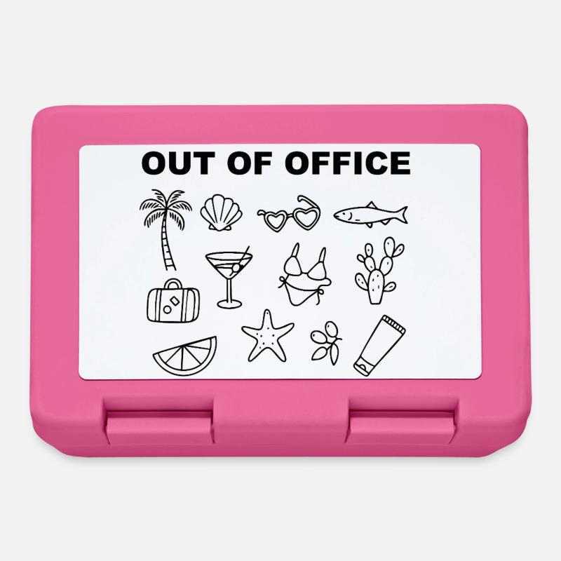 Absent du bureau - Boîte à goûter - rose