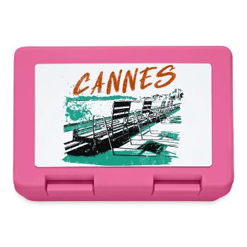 Cannes Côte d'Azur Illustration - Lunchbox - pink - Front