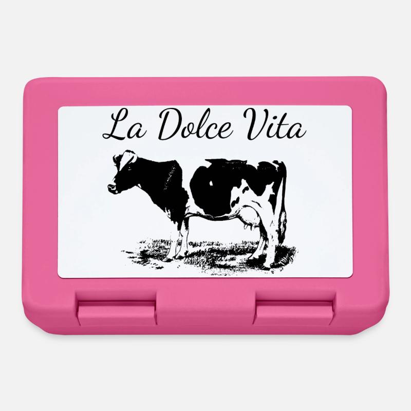 Milchkuh des Dolce Vita - Brotdose - Pink