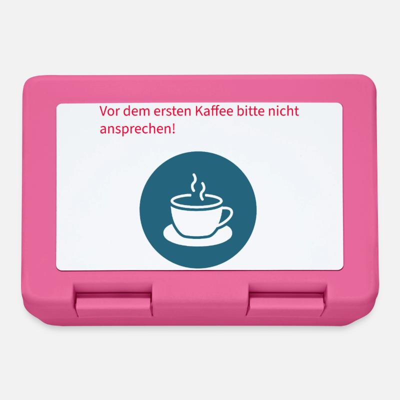 Vor dem Kaffee Bitte Nicht Ansprechen - Brotdose - Pink