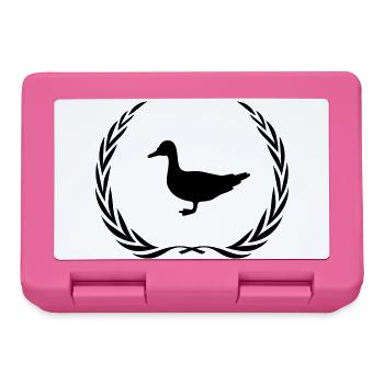 Duck Animal Wreath - Lunchbox - pink - Front