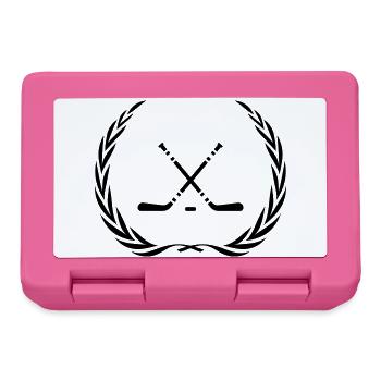 Couronne de bâton de hockey sur glace - Boîte à goûter - rose - Devant
