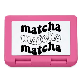 Matcha Matcha Matcha – Trendiges SVG Design - Brotdose - Pink - Vorne