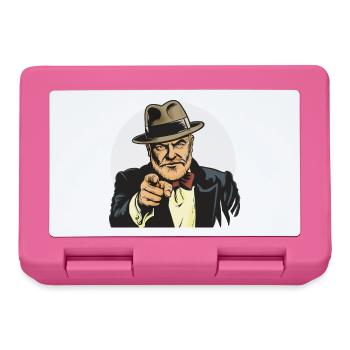 Vintage Gangster Index Finger (I want you!) - Lunchbox - pink - Front