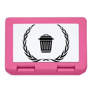 Mülltonne Symbol Kranz - Brotdose - Pink - Vorne