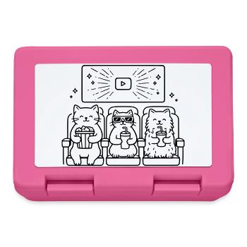 Art de ligne cinéma Cats - Boîte à goûter - rose - Devant